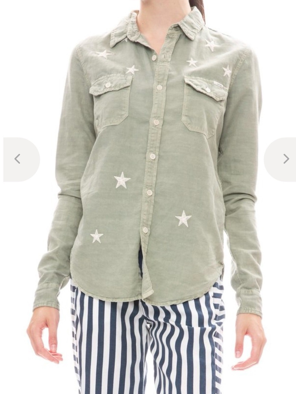 MOTHER The Trooper Long Sleeve Button Up- Trooper- M- MSRP $255 - Picture 1 of 15